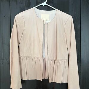 Rebecca Taylor Light Pink Leather Jacket